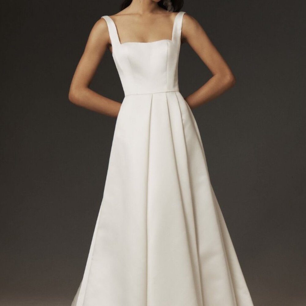 Wtoo by Watters Vivien Square-Neck A-Line Wedding Gown